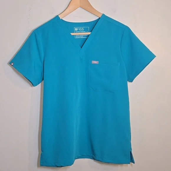 Figs Zamora Jogger Scrub Pants Catarina Top Set In Teal NWOT - Picture 7 of 16